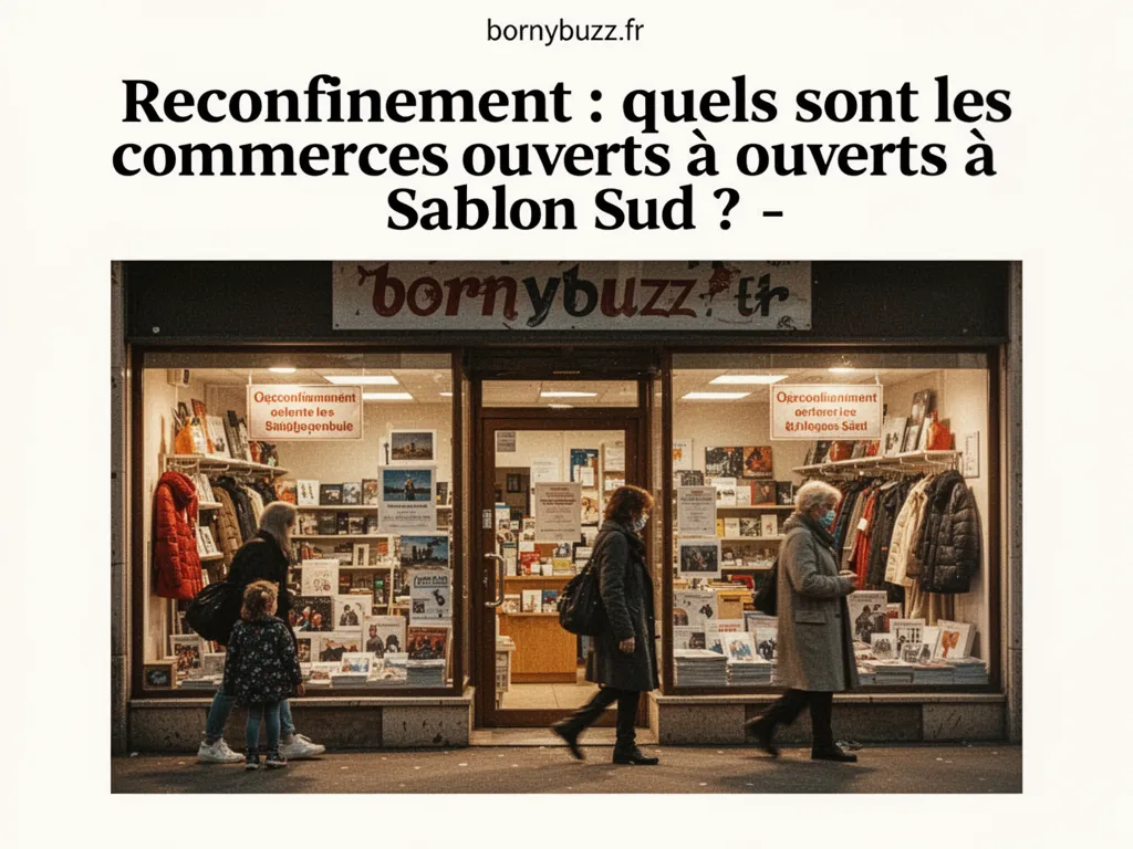 Reconfinement : quels sont les commerces ouverts à Sablon Sud ? -
