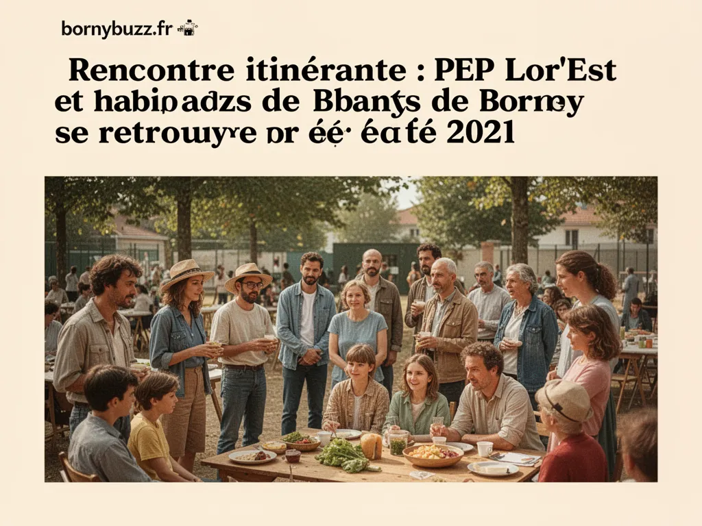 Rencontre itinérante : PEP Lor’Est et habitants de Borny se retrouvent en été 2021