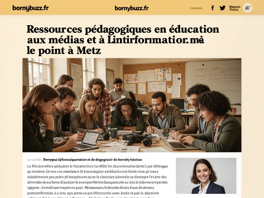 Ressources pedagogiques en education aux medias et a linformation : le point à Metz