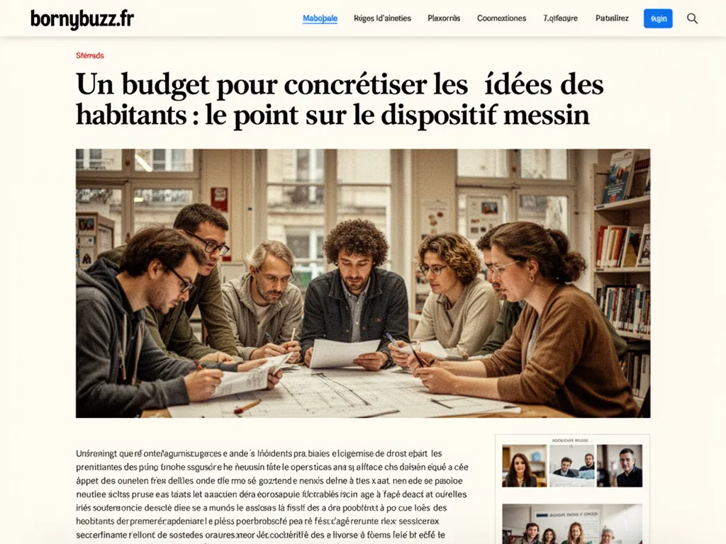 Un budget pour concrétiser les idées des habitants : le point sur le dispositif messin