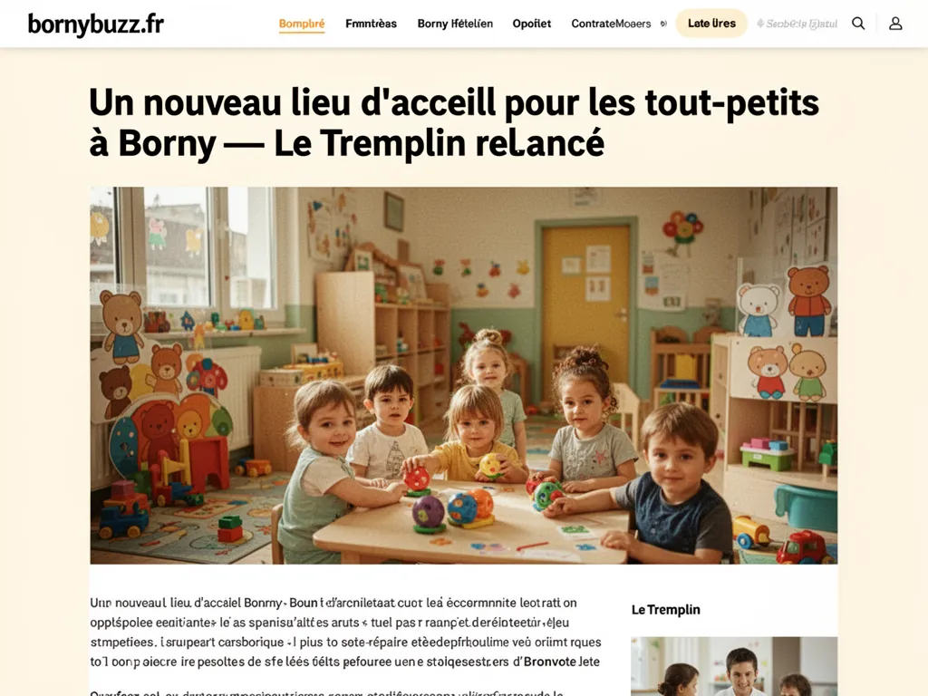Un nouveau lieu d’accueil pour les tout-petits à Borny : Le Tremplin relancé