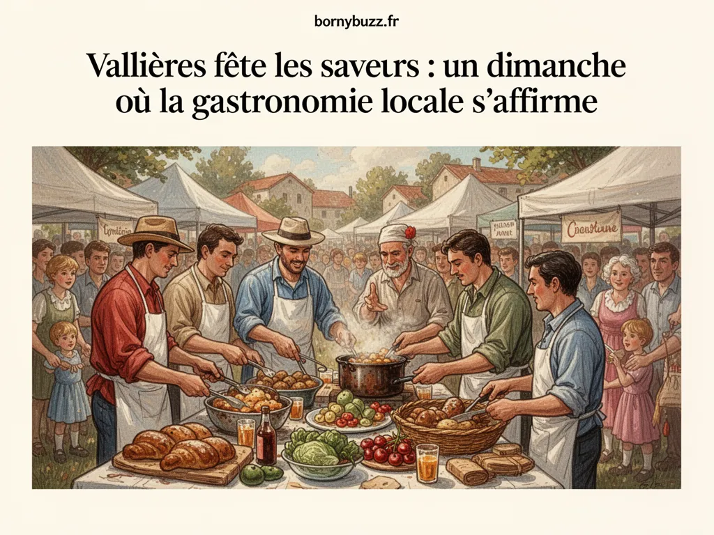 Vallières fête les saveurs : un dimanche où la gastronomie locale s'affirme