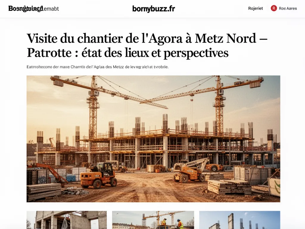 Visite du chantier de l’Agora à Metz Nord – Patrotte : état des lieux et perspectives
